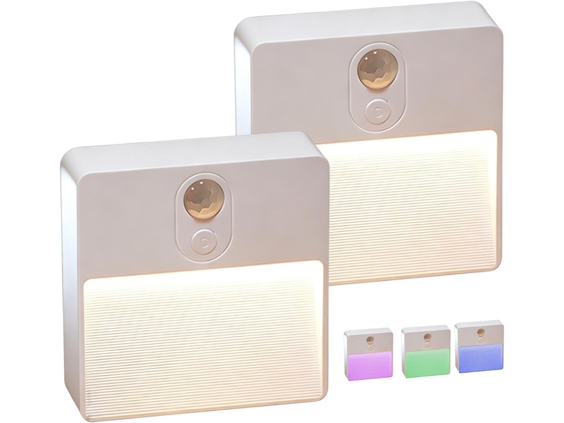 Luminária De Parede Com Sensor Movimento - 2 Peças Led Inteligente