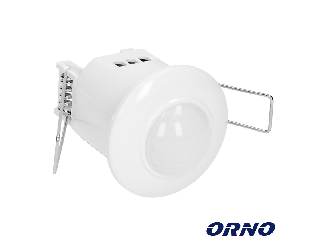 Detetor De Movimentos Pir para Encastrar ORNO Branco