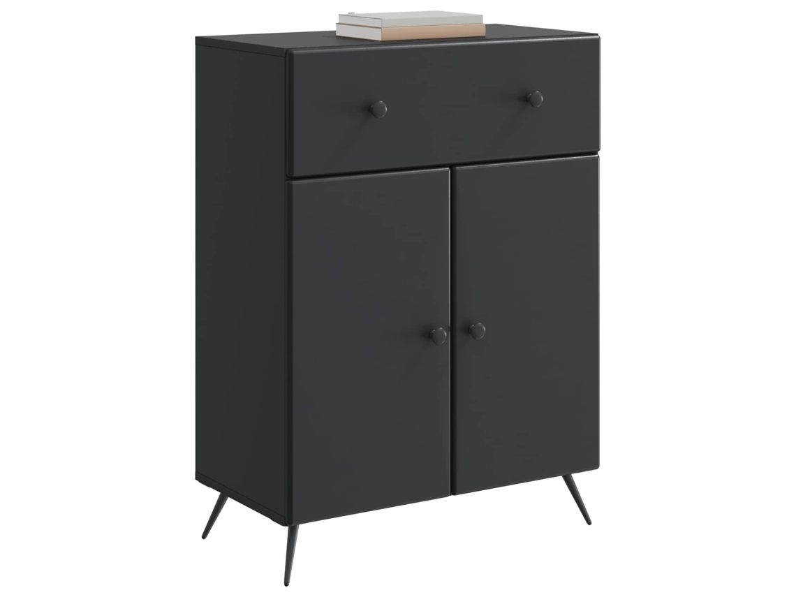 Buffet MAISON EXCLUSIVE Preto 66x34,5x90 cm Derivados de Madeira