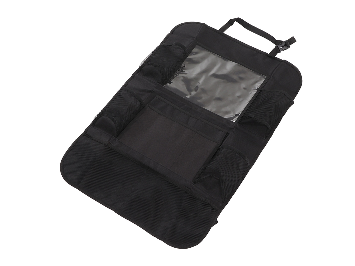 Organizador para banco traseiro de carro com suporte para tablet e tapete anti-chute para crianças