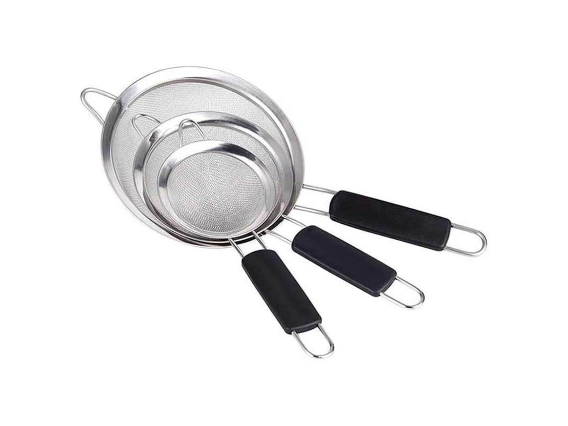 Escorredor Grande De Aço Inoxidável, Para Uso Doméstico, Ideal Para Escorrer Leite De Soja E Panelas Quentes