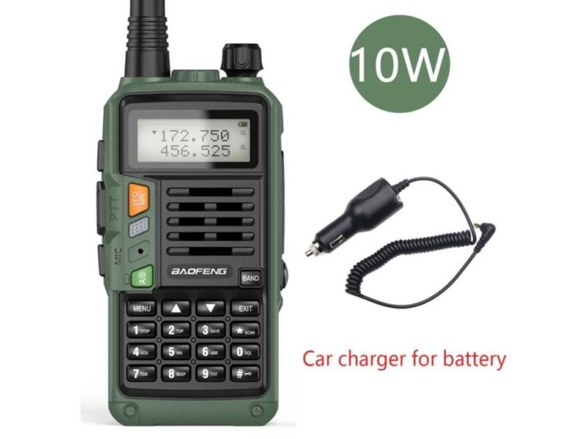 ZS10267-Baofeng UV S9 Plus walkie talkie portátil muito poderoso para caça. rádio bidirecional. radiofrequência. Presunto CB. grande porto YWEI