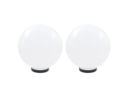 Conjunto 2 Iluminação de exterior VIDAXL White Plastic