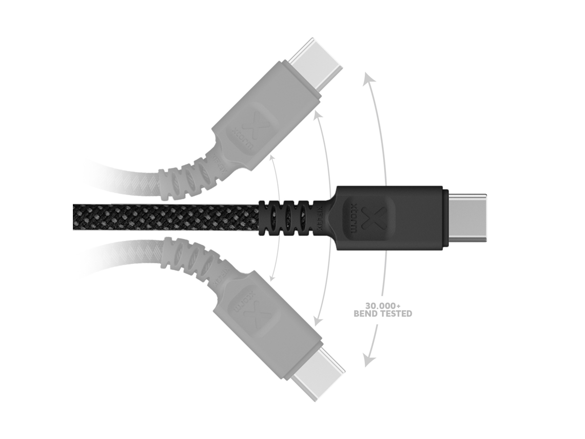 Cabo XTORM CMT011 USB-C - USB-C (100 W - 1 M - Preto)