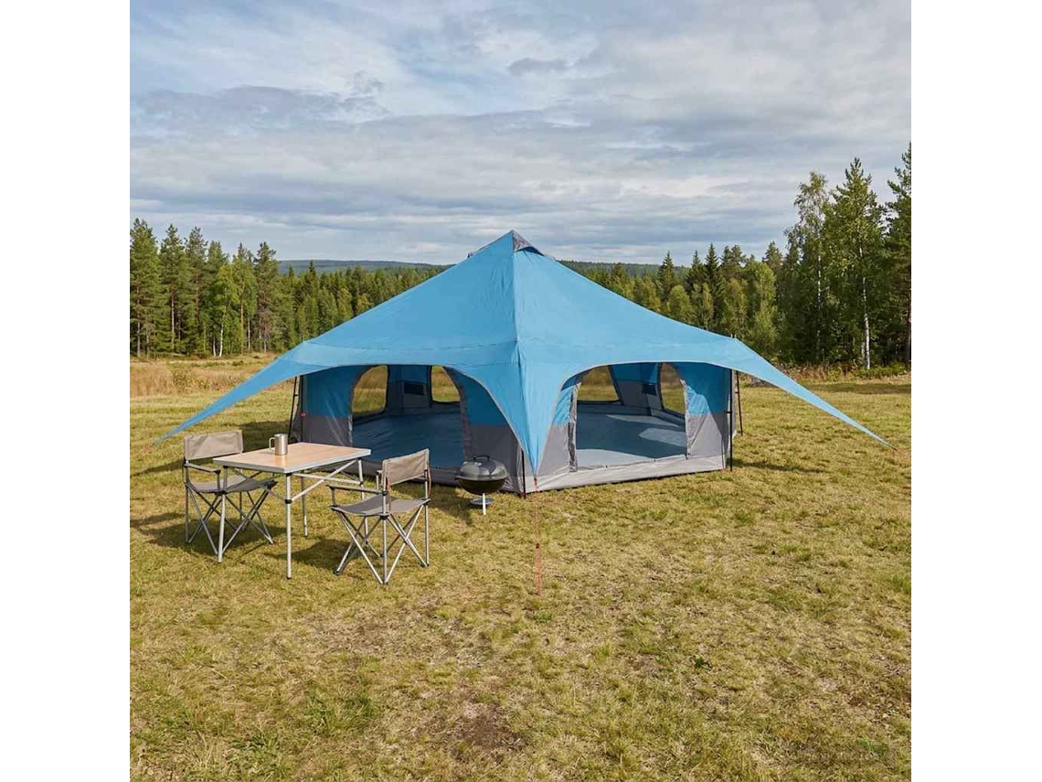Vidaxl Barraca Familiar 18 Pessoa Azul