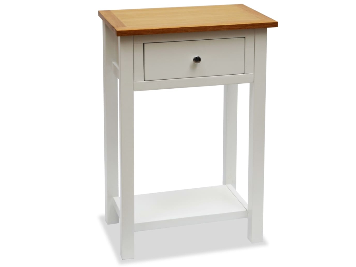 End Table, End Tables Vidaxl Branco Madeira