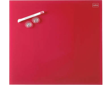 Quadro Branco  Diamond Vermelho (450x450mm - Vidro - Magnético: Sim)