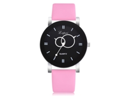 Reloj De Pulsera Para Mujer Simple Con Dial Fácil De Leer Y Correa De Pu (rosa)