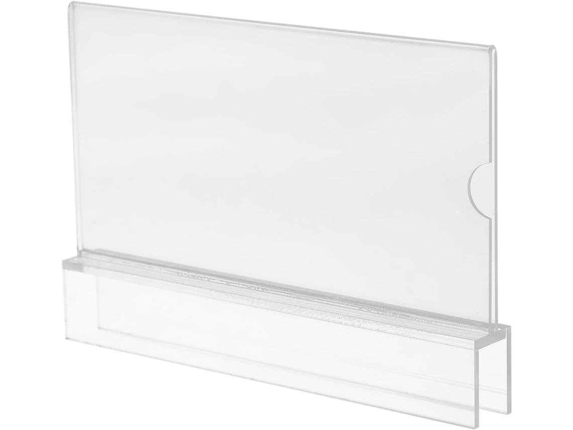 Porta Crachá Magiclulu Elegante E Moderno Em Acrílico Com Compartimento Cartões De 16mm, Resistente E Ideal Para
