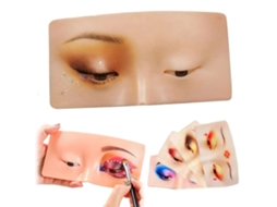 Tablero De Práctica De Maquillaje Facial Y Ocular De Silicona
