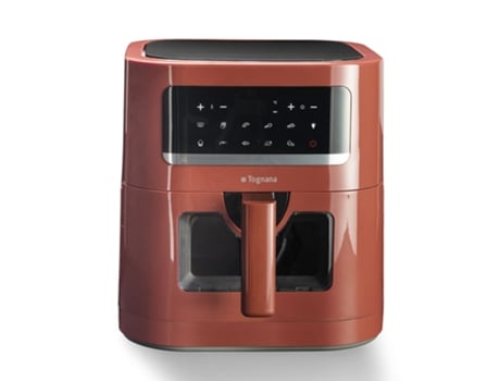 TOGNANA PORCELLANE D2Dfa03Irro Fritadeira Simples 7 L 1800 W Fritadeira Ar Quente Vermelho