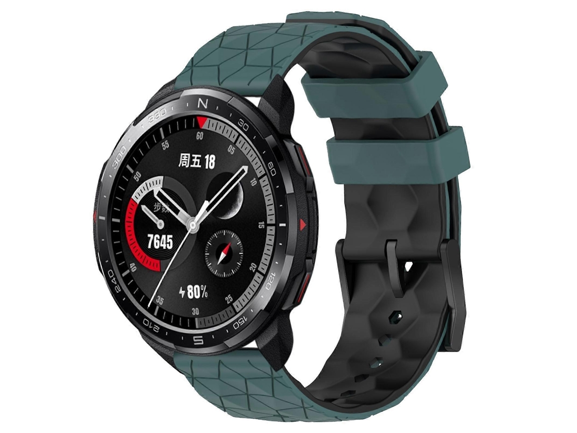 Pulseira De Silicone Bicolor Com Estampa De Futebol Para O Relógio For Honor Gs Pro De 22 Mm.