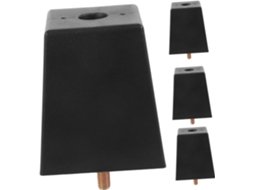 Conjunto De 4 Pés Mesa Com Parafuso Para Substituição Sofá, Cadeiras E Mesas De Centro Feitos Plástico Resistente Com