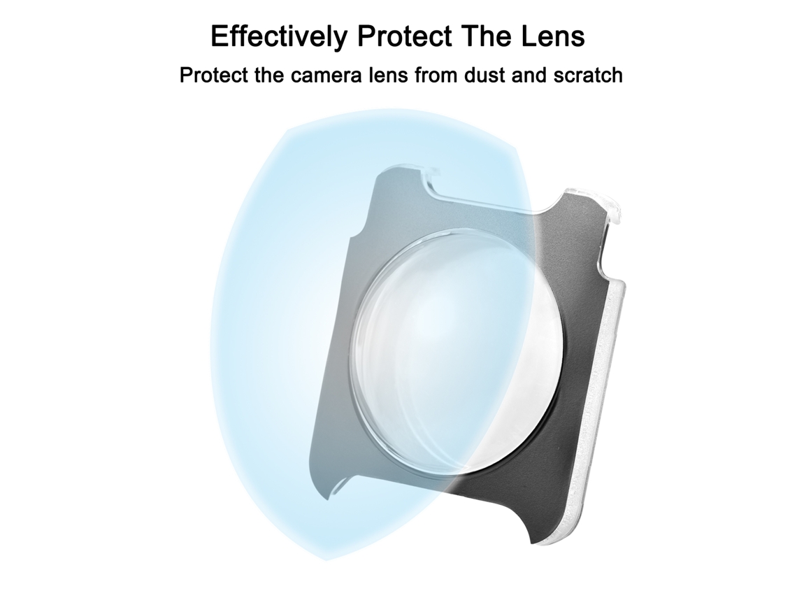 2pcs Panoramic Camera Lens Guards Lens Protective Cover Lens Protector Compatible With Insta360 One R/rs Camera LAXISCREED