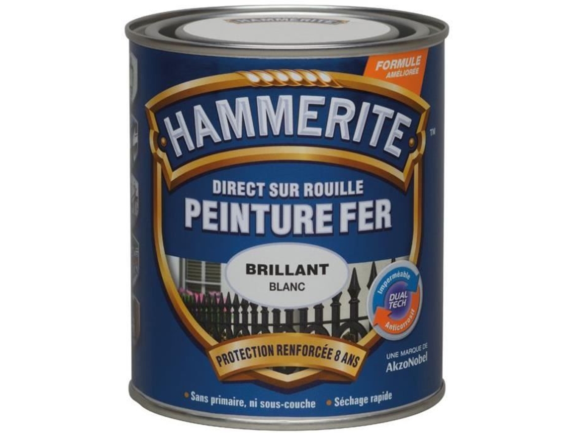 Tinta De Ferro Lacado Brilhante Hammerite 0,75 L Vermelho Basco