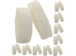 Wooneky 25-esponjas De Bucha Esfoliantes Naturais, Espessas, Absorventes E Respiráveis Para Banho, Escova Para Pele