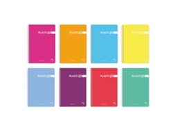 Caderno Pacsa Plastipac Multicolor 80 Folhas Din A4 5 Unidades