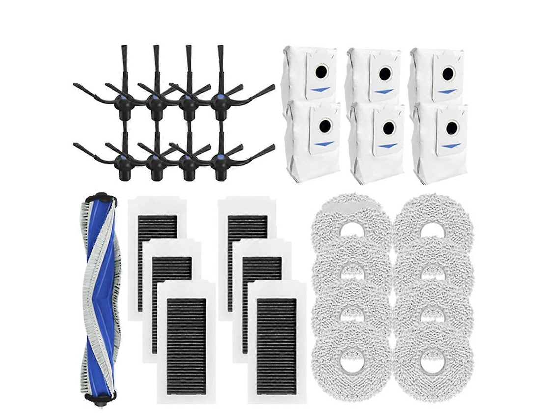 Para Aspirador De Pó Cobos Debot X5 Omni/x5 Pro Omni/x5 Pro Rolo Com Escova Lateral Filtro Hepa Saco De Pó B Slowmoose