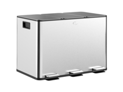 Balde de Lixo Inteligente de Aço Inoxidável 30l com Sensor LAMAISON 33x25x58cm