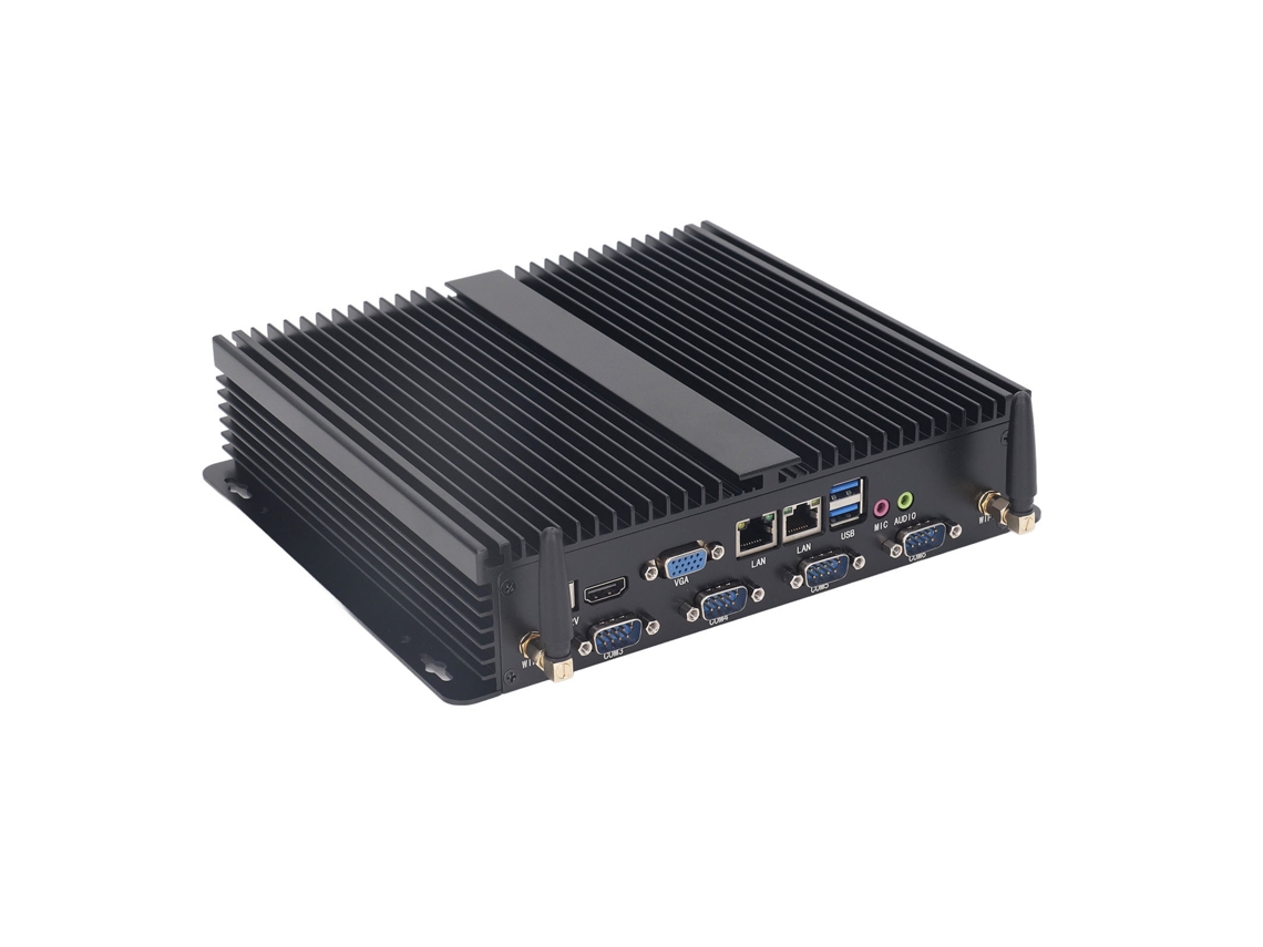 Laxiscreed Computador Industrial Fanless Com Liga De Alumínio, Duas Paredes, Silencioso E Resistente À Poeira
