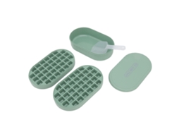 Ronjoe-bandeja De Cubos De Gelo Com Balde E Colher Moldes De Gelo Práticos Para Casa E Festas