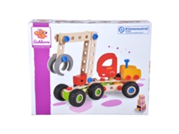Conjunto De Construção Eichhorn Constructor Harvester, Brinquedo De Madeira Com 140 Peças