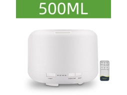 Umidificador elétrico com aromaterapia, 500/1000ml, recarregável via USB, branco | MDUG