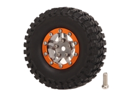 Mali pneu de Rc Resistente Ao Desgaste Flexível Estável para Carro Scx24 Acessórios Laranja Cinza