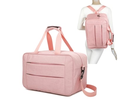Mala de Cabine Convertível em Mochila Ryanair Rosa 40X20X25Cm 20L RAYKONG