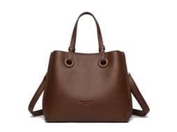 Bolsa Transversal Feminina, Bolsa De Ombro Em Couro Vegano, Com Alça De Ombro Ajustável Castanho-café Siurn