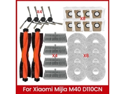 26pcs Vacuum Brush Filter Mop Cloth Dust Bag Kit For Omni M40 D110cn Vacuum Cleaner Replacement Acc