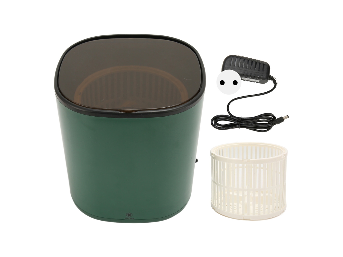 Máquina de Lavar Mini Portátil 4.5l com Luz Azul e Cesto de Drenagem para Roupa Intima e Meias Tomada Eu