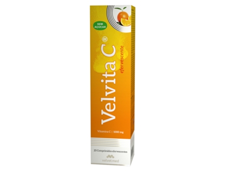Suplemento Alimentar VELVET MED Velvita C Efervescente (Sem Açúcar - Sabor: Laranja)