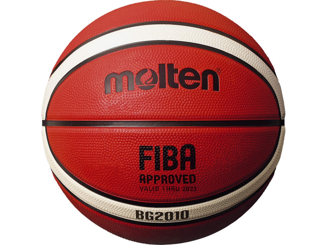 Bola De Basquete Molten Deep Channel Tamanho 6 Branca E Laranja Borracha