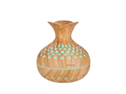 Vaso Umidificador Usb De Madeira Com Luzvayotoy