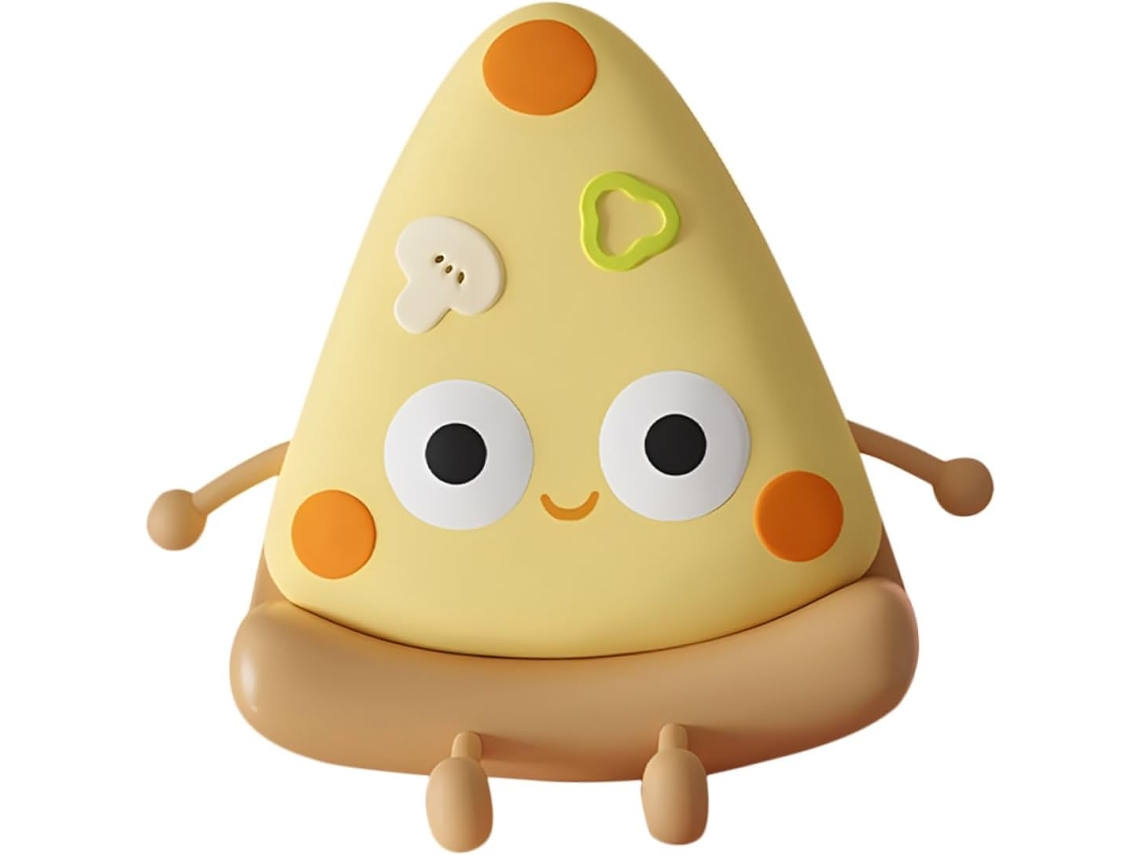Luminária Kawaii Em Formato De Pizza, Luz Noturna Decorativa E Divertida Para Quarto, Decoração De Quarto Infantil, Ambiente Aconchegante