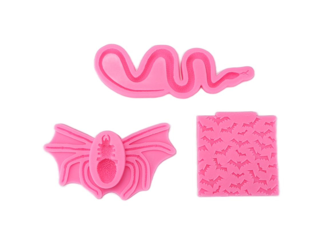 Moldes De Silicone Halloween Duráveis Antiaderentes