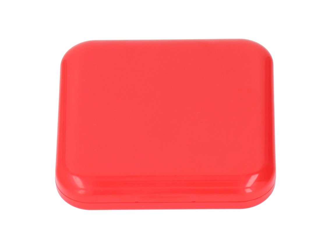 Estojo De Silicone Vermelho Para Cartões Switch Com 12 Slots
