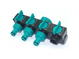 Conector Y Para Mangueira Com 4 Saídas Para Distribuição De Água