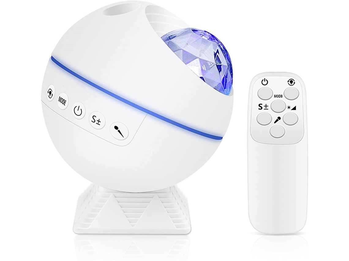 Starry Sky Projector Galaxy Light 10 Cores Projector Starry, Starry Sky Lamp 360 ° Luz Noturna Rotatável Com Controle Remoto*