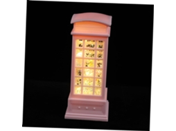 Luminária Noturna De Resina Rosa, Ornamento Criativo Cristal