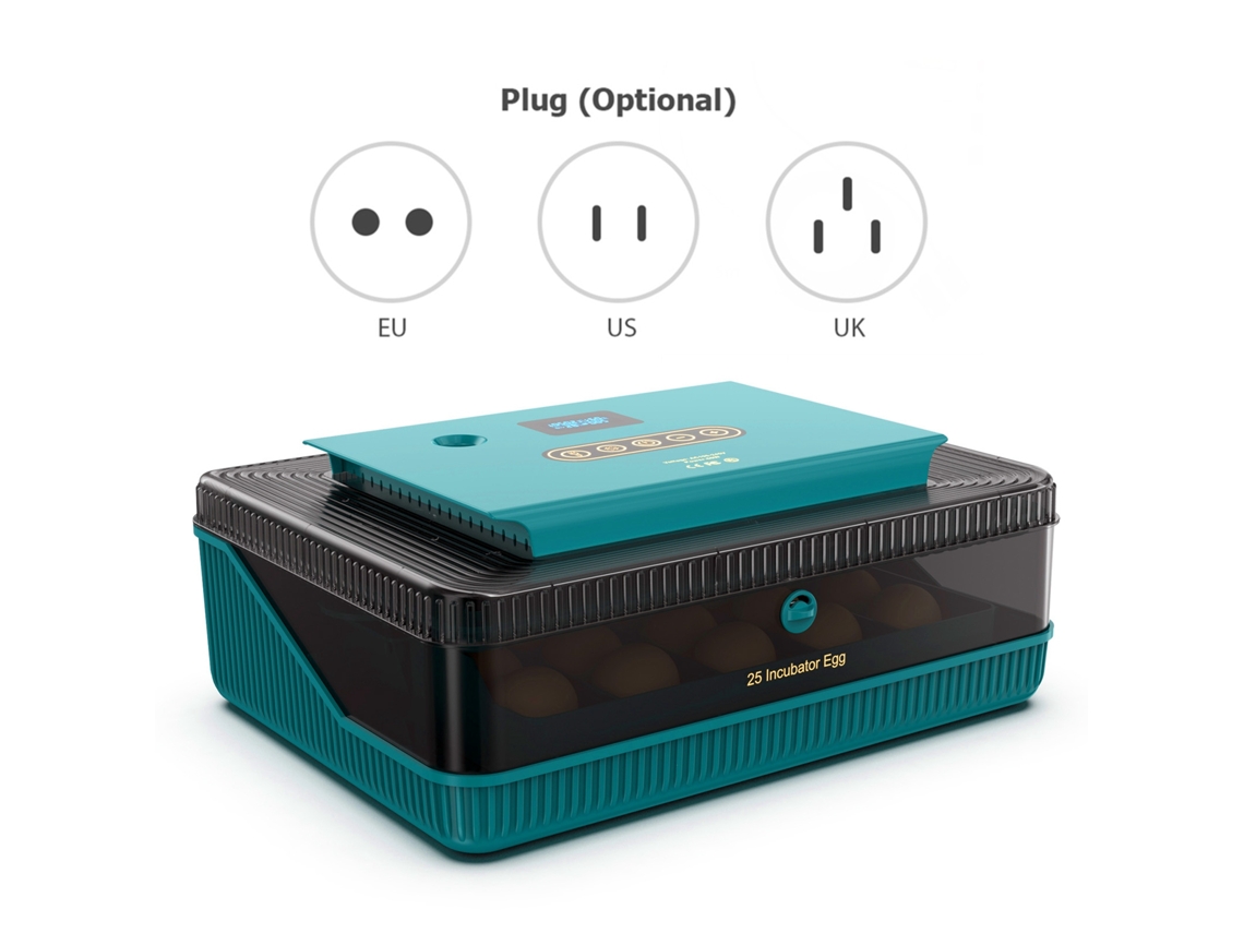 Incubadora De Ovos Automática Com Girador E Display De Temp E Humidade