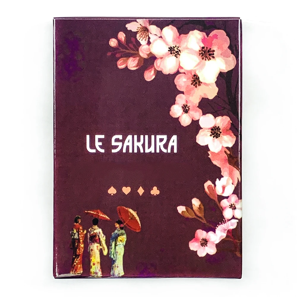 Um Novo Jogo De Cartas Com Tema De Flores De Cerejeira, Contendo 36 Cartas E Um Guia Gratuito.