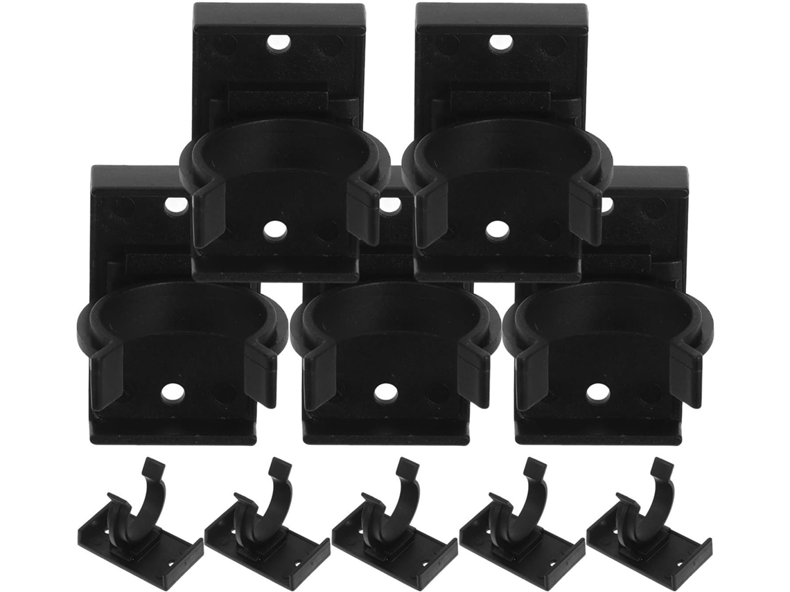 Clips Móveis E Armários, 10 Peças, Pretos, Em Pp, Design Que Economiza Espaço, Nivelamento De Móveis