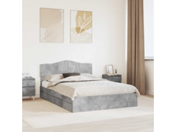 Vidaxl Cama Com Armazenamento Com Gaveta Cinzento 150 X 200 Cm