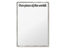 Magnetic Board Our Piece Of The World For The Living Room Espelharte (70x100 Cm)