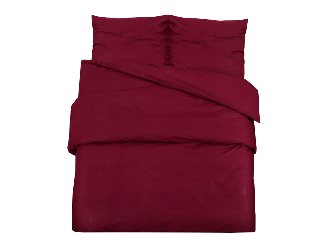Duvet Cover Set, Duvet Cover Sets Vidaxl Vermelho Microfibra (140 X 200 Cm + 65 X 65 Cm)