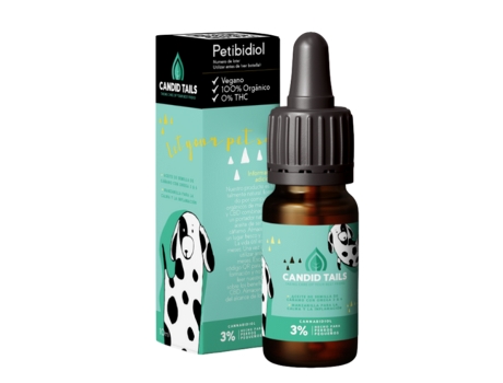 Petibidiol Óleo de CBD CANDIDTAILS para cães pequenos 300mg
