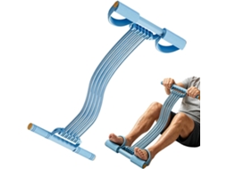 Faixa Elástica De Resistência Para Os Pés Com Alças Ajustável, 10-tubos, Ideal Treinamento Abdominal, Cintura