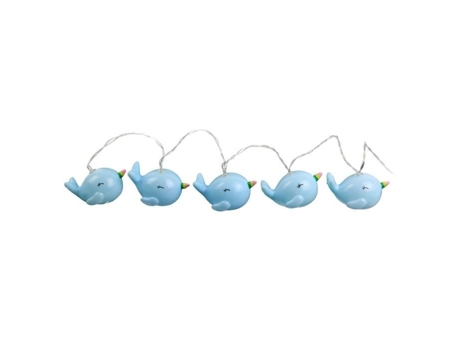 Guirlanda leve infantil baleia - TOM ET ZOE - L. 165 cm - Azul